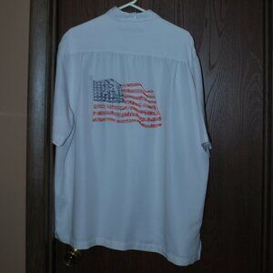 Caribbean American Flag Button-down Shirt - XL
